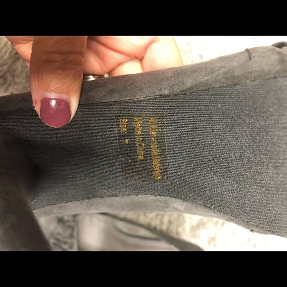 Charming Charlie Black Peep-Toe Heels - Picture 5 of 6